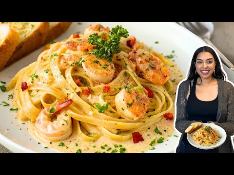 Healthy Cajun Creamy Shrimp Pasta | 30 Minute Dinner