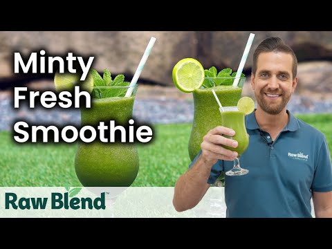 How to make a Minty Fresh Smoothie in a Vitamix Blender! | Recipe Video