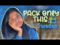 What to pack to SWEDEN *updated 🇸🇪 || Ahalditha #sweden #swedenmalayalam