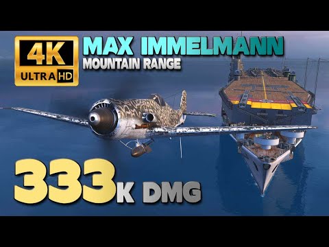 Aircraft Carrier Max Immelmann: 333k damage - World of Warships
