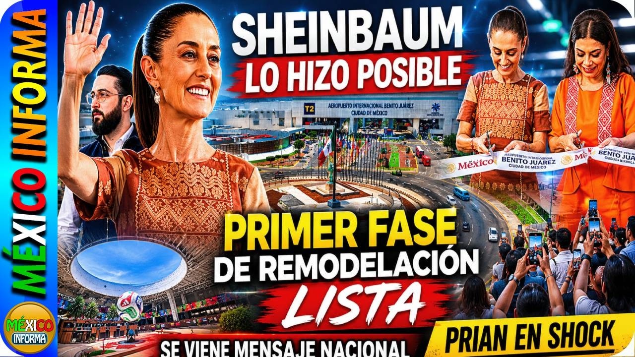 SHEINBAUM LO HIZO POSIBLE. PRIMER ETAPA INAUGURADA.SE VIENE MENSAJE NACIONAL DE RENDICIÓN DE CUENTAS