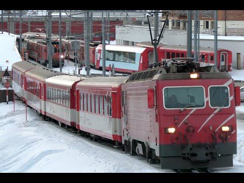 Bahnknoten Andermatt, Uri - Zugbewegungen mit MGB (FO/BVZ) Rollmaterial 2022/2023