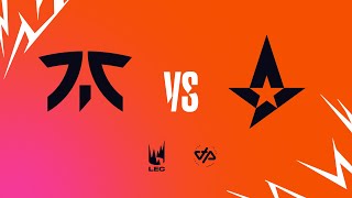 LEC Summer Split 2022 - W3D1 - FNC vs AST