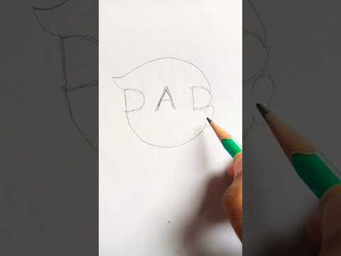 drawing papa with DAD #drawing #drawing #art #easy #drawing #daddy