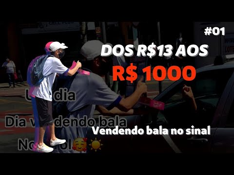 13 ATÉ 1000 REAIS! Fazendo dinheiro na rua - Dia 1