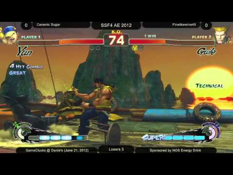 Ceramic Sugar (YU/SA) vs Finelikewine49 (GU) - AE 2012 - GameClucks @ Dante's - GCFGL Week Sixteen