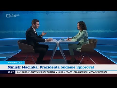 Libor Vondráček o protivládní demonstraci v Interview ČT24