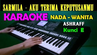 Download lagu SARMILA - Ashraff | KARAOKE Nada Wanita, mp3