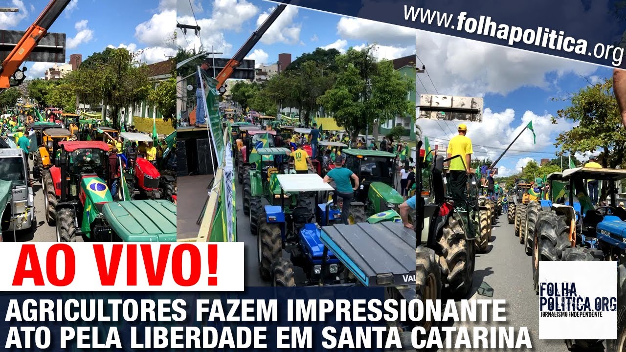AO VIVO: AGRICULTORES TOMAM AS RUAS EM IMPRESSIONANTE ATO PELA LIBERDADE - BOLSONARO, MANIFESTAÇÕES