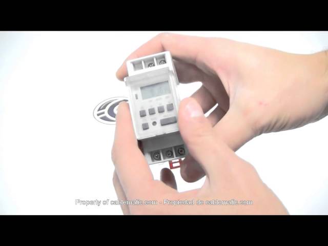 Vídeo relacionado con GreenBlue GB104 - Programador eléctrico Digital Diario semanal Tipo Carril DIN 16A 250V 240 programas (1)