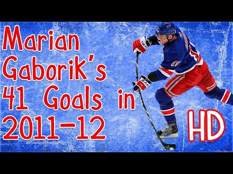 Marian Gaborik's 41 Goals in 2011-12 (HD)