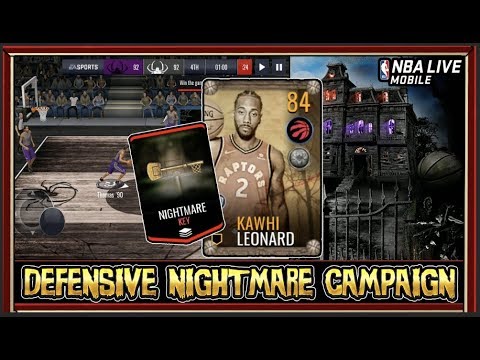 84 OVR KAWHI LEONARD DEFENSIVE NIGHTMARE HAUNTED ROOM CAMPAIGN | NBA LIVE MOBILE S3 HALLOWEEN Video