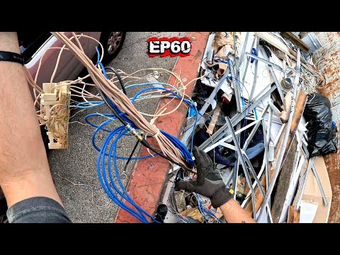 DUMPSTER DIVING! CAT Wire And Open Tops!