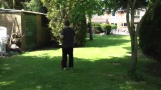 Closed eyes through the gap