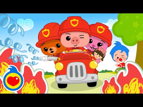 Bomberos al Rescate 🧑‍🚒 Canciones Infantiles ♫ Plim Plim