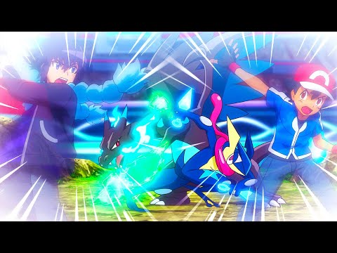 Ash vs Alain! ASH GRENINJA VS MEGA CHARIZARD - (REMAKE) | Pokemon AMV