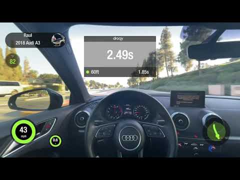 2018 Audi A3 0-60 and 1/8 mile Dragy | Stage 1  E85