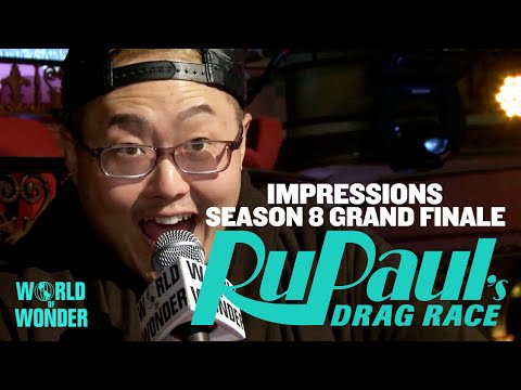 Season 8 RuPaul's Drag Race Queens Impersonate Each Other with Kim Chi! Naomi Smalls! BOB! Chi Chi!