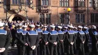 preview picture of video 'HMS Diamond Royal Navy Freedom of the City of Coventry Parade'