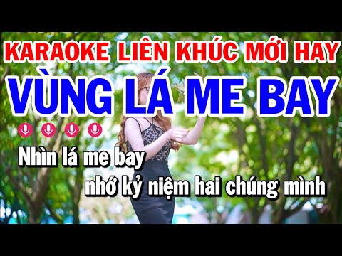 Karaoke Liên Khúc Nhạc Sống Tone Nam - Vùng Lá Me Bay, Sầu Tím Thiệp Hồng | Karaoke Công Trình