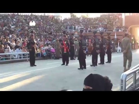 Wagah Border ceremony - Pakistan side