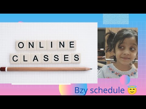 Online classes started after summer vacations k baad padhai shuru || Buzy schedule ||