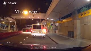 Skyhop Global driver blows red light.