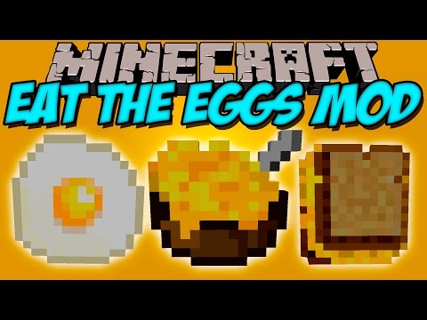 EAT THE EGGS MOD - Eat the Egg!!  7w7 - Minecraft mod 1.9 Review ENGLISH
