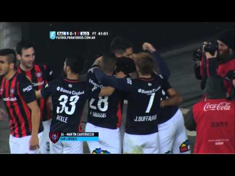 Gol de Cauteruccio. Racing 0 San Lorenzo 1. Cuartos de Final. Copa Argentina.FPT