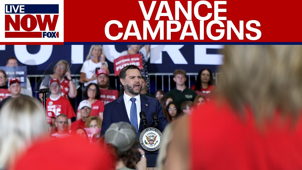 VP JD Vance campaigns in Council Bluffs, IA