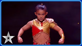 Small but MIGHTY! Gymnastic star Binita is giving serious GIRL POWER | Semi-Finals | BGT 2025