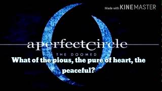 A Perfect Circle- The Doomed (Lyrics)