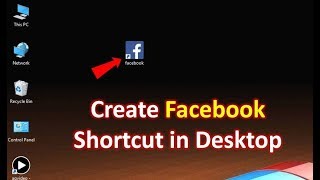 How to Create Facebook Shortcut in Desktop on Windows 10/8.1/7 in Hindi
