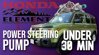 Honda Element Power Steering Pump Replacement | PRO Tips (Under 30 Mins!)