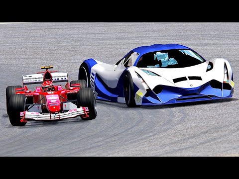 Devel Sixteen vs Ferrari F1 2004 - Spa
