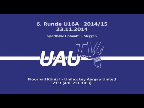 Floorball Köniz I - UAU U16A 21:3 (4:0 7:0 10:3)