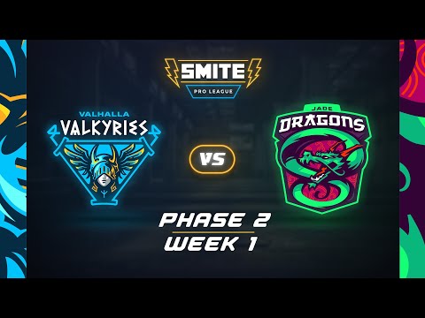 Smite Pro League: Phase 2 - Week 1 Valhalla Valkyries Vs Jade Dragons