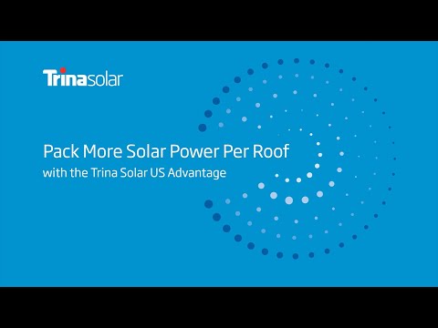 The Trina Solar US Advantage is a solar solution for high-powered, high-value rooftop PV systems. From initial savings on system costs to ongoing support from local Trina Solar US teams, residential solar installers can offer customers more value.