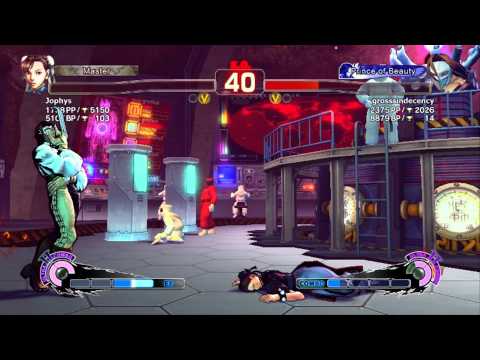Super Street Fighter 4 AE PC Online Battle - Jophys (Chun-Li) vs grosssindecency (Claw)