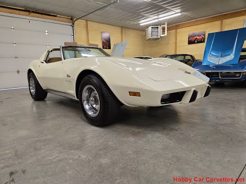 1976 White Corvette Four Speed For Sale Video