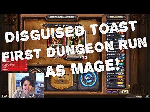 Disguised Toast First Dungeon Run as Mage! All bosses defeated!