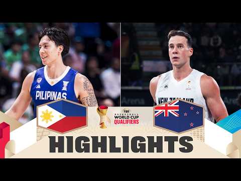 Philippines 🇵🇭 v New Zealand 🇳🇿 | Highlights | FIBA Basketball World Cup 2027 Asian Qualifiers