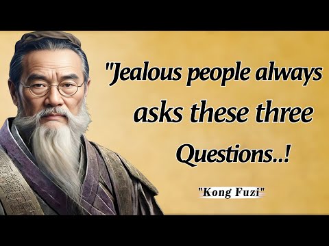 These 3 Questions JEALOUS PEOPLE Always Ask | Kong Fuzi Quotes With Deep Life Lessons 