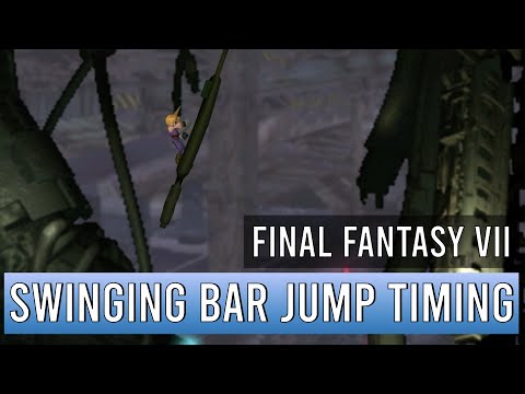 Final Fantasy 7 - swinging bar jump timing explained