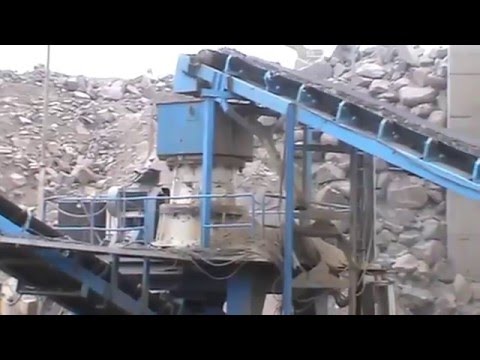 Working processing of of cone crusher
