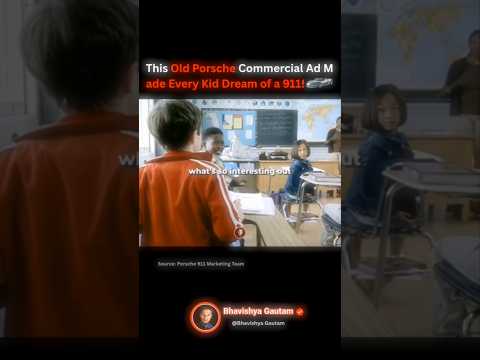 This Porsche Commercial Ad Made Every Boy Dream of a 911! 🚗🤑🔥#car #rich #money #usa #podcast #shorts