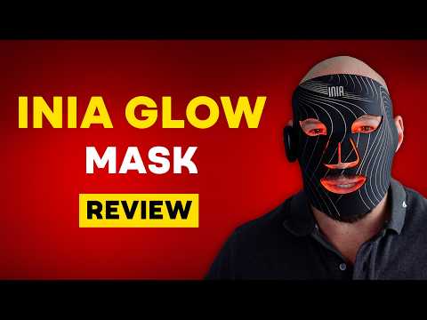 INIA Red Light Therapy Mask for Neck & Décolleté – 850nm NIR + 3 Light Modes for Anti-Aging, Firming & Radiant Glow – Red Light Skincare Device with 2600mAh Rechargeable Controller, 228 LED Chips video review thumbnail