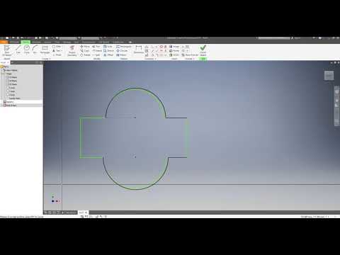 Inventor 2019 - Tutorial 1: Introduction to Inventor, Parameters, Sketch Mode and Constraints