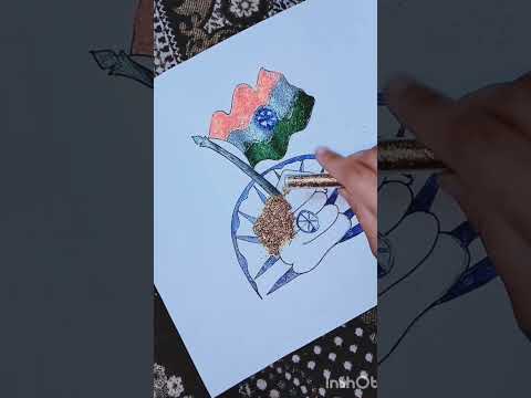 #flagart .....       Try to make this beautiful flag with sparkle ✨