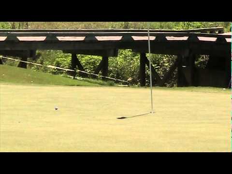 Michael Schoolcraft (Oklahoma) plays the 7th hole in Final Round of Aggie Invitational.